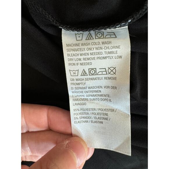 Susan Graver Modern Essentials Liquid Knit A-Line Tunic Black Small - Picture 10 of 11